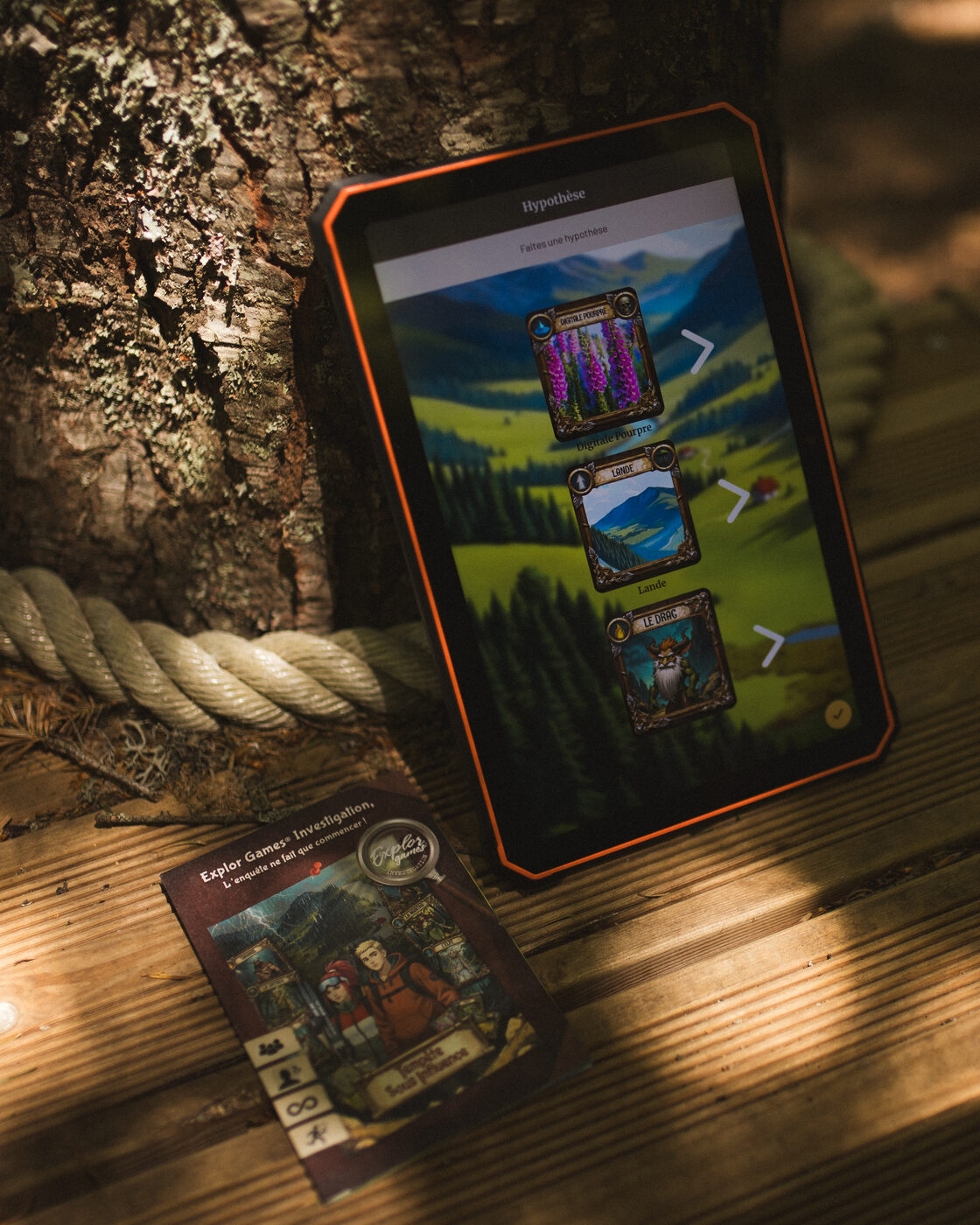 Tablette de jeu L'Expl@r Aventures en pleine nature